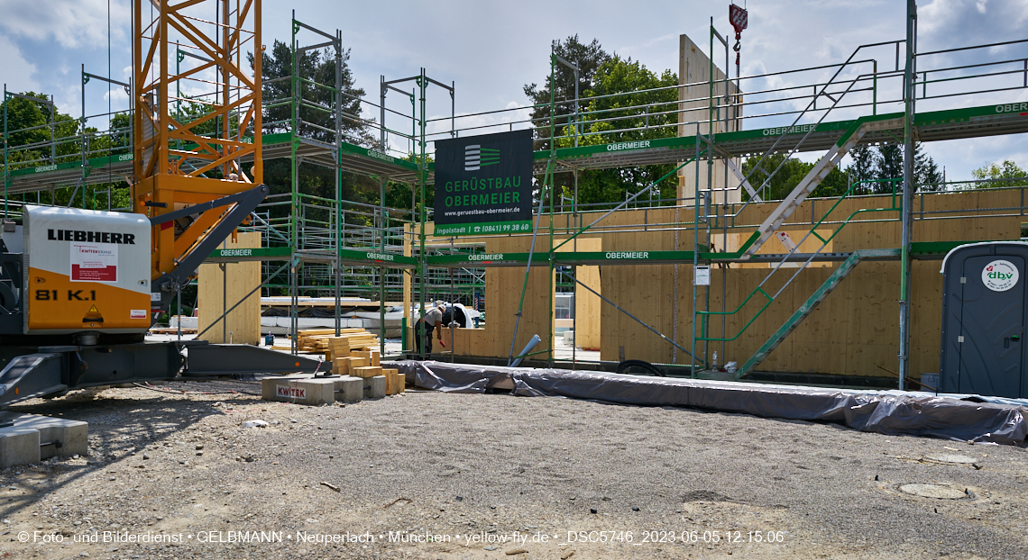 05.06.2023 - Neue Wände für das HAus für Kinder in Neuperlach in München